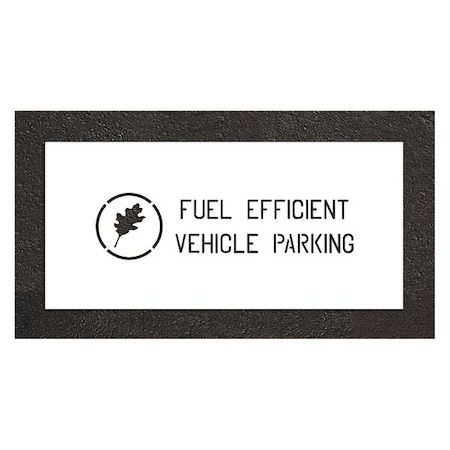 Rae Pavement Stencil, Combination Set, Parking Lot Symbols, 4 in Character Height, White, 1 Pieces STL-116-50427