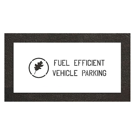 Rae Pavement Stencil, Combination Set, Parking Lot Symbols, 4 in Character Height, White, 1 Pieces STL-108-50427