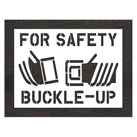 Rae Pavement Stencil, Combination Set, Parking Lot Symbols, 56 in Character Height, White, 1 Pieces STL-116-56629