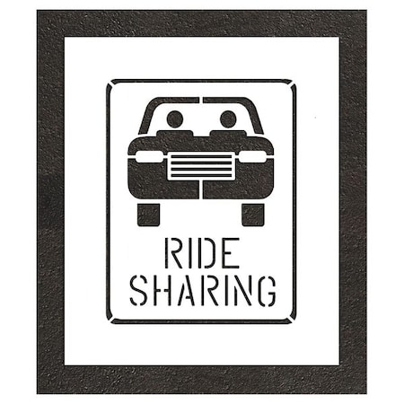 Rae Pavement Stencil, Combination Set, Parking Lot Symbols, 24 in Character Height, White, 1 Pieces STL-108-52430