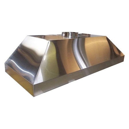 Hemco Fume Hood, Island Canopy, 48"W, 18"H, Silver 23140