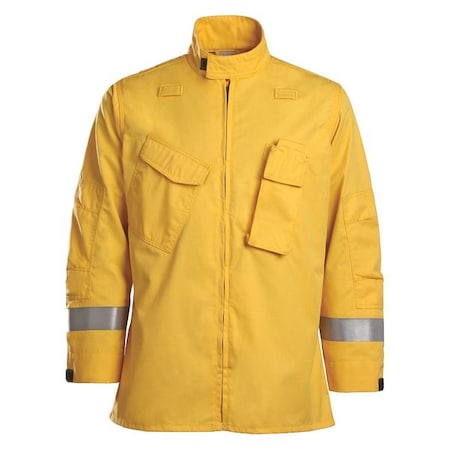 Workrite Fire Service Flame-Resistant Jacket, S, 7 oz Sigma, Zipper Closure FW81YL SM 0R