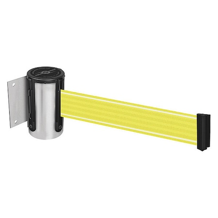 Tensabarrier Retractable Belt Barrier, Yllw/Wht Belt 896-STD-1P-STD-Y5-NV-C