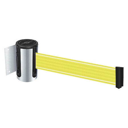 Tensabarrier Retractable Belt Barrier, Yllw/Wht Belt 896-STD-1S-STD-Y5-NV-C