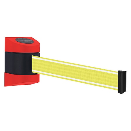 Tensabarrier Retractable Belt Barrier, Yllw/Wht Belt 897-15-S-21-Y5-NV-C