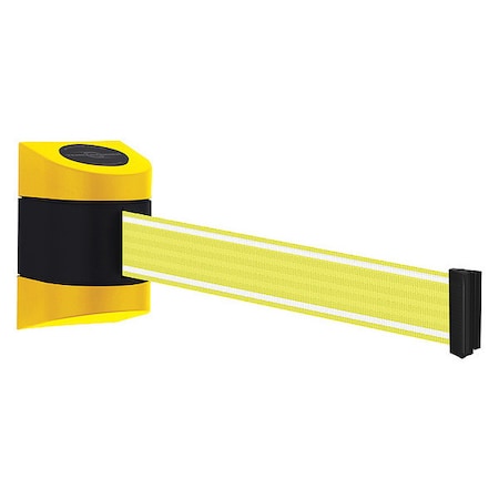 Tensabarrier Retractable Belt Barrier, Yllw/Wht Belt 897-15-S-35-Y5-NV-C