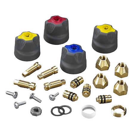 Yellow Jacket Repair Kit, 8 in L, Black, Bronze 41082