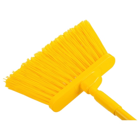 Carlisle Foodservice Angle Broom Flagged Bristle, 56", Yl, PK12 41082EC04