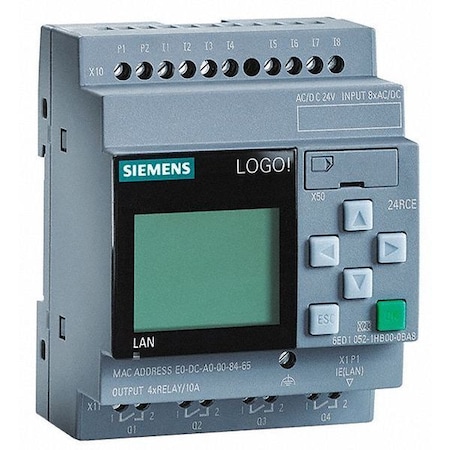 Siemens Controller, 8 Inputs, 4 Outputs 6ED10521HB080BA0