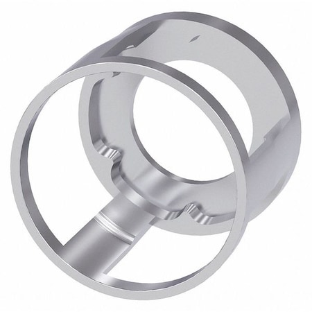 Siemens Guard, Silver, Metal, 22mm 3SU1950-0DL80-0AA0