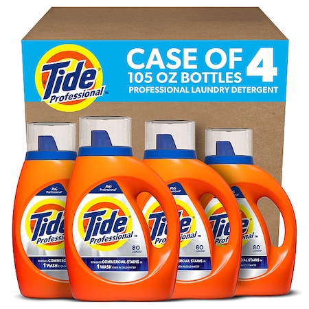 Tide Laundry Detergent, Liquid, 105 oz, 4 pk 14116