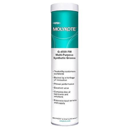 Molykote 14 oz, Cartridge, Synthetic, White 4116796