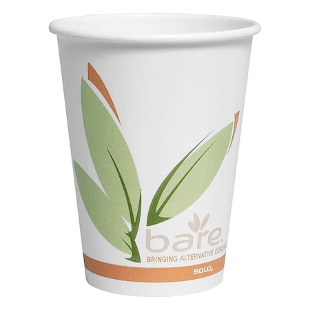 Solo Paper Hot Cups, 12 oz 412RCN-J8484