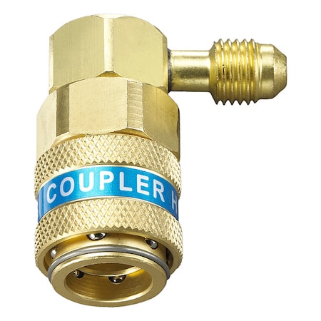 Yellow Jacket Quick Coupler, 4 1/2 in L, 1/4 in Connect 41318
