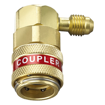 Yellow Jacket Quick Coupler, 4 1/2 in L, 1/4 in Connect 41317