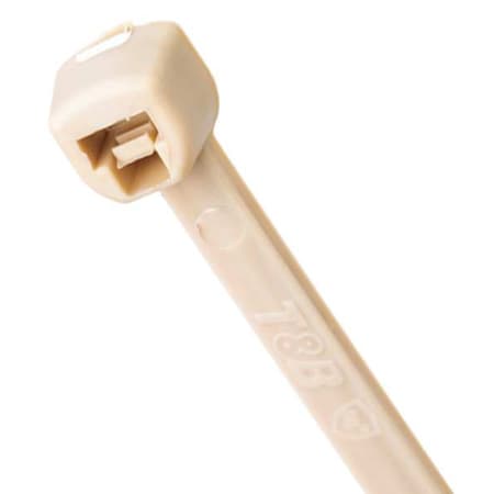 Ty-Fast Cable Tie, 4-1/2 in L, 13/16 in Max Bundle Dia., Natural, Nylon 6/6, 18 lb Strength, 100 PK TY100-18-ANTI