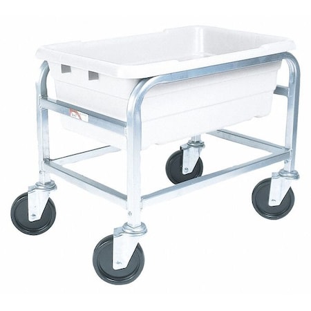 Zoro Select Lightweight Corrosion-Resistant Vertical Rack-Style Tub Cart, 600 lb Load Capacity, 25 in Overall L AL-L-1/KTWH