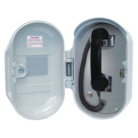 Gai-Tronics Telephone, VoIP/Ethernet, Gy, Surface Mount 227-710H6