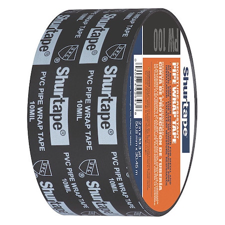 Shurtape Sealing Tape, Black, 33-1/4 yd L, 2 in W 104779