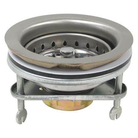 Perfect Putty SinkStrainer, D1-1/2", SS, GalvS, Chrome 59-3140