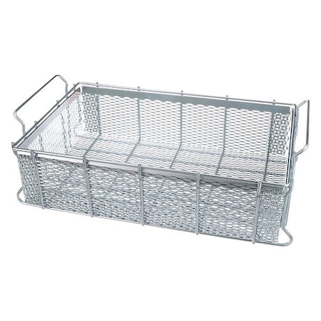Marlin Steel Wire Products Rectangular Parts Washing Basket, 1/4" Mesh Size, Steel, Natural 00-00363274-14