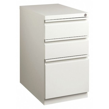 Hirsh 15" W 3 Drawer Desk Pedestal, Light Gray, Letter 19304