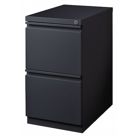 Hirsh 15" W 2 Drawer Desk Pedestal, Black, Letter 19306