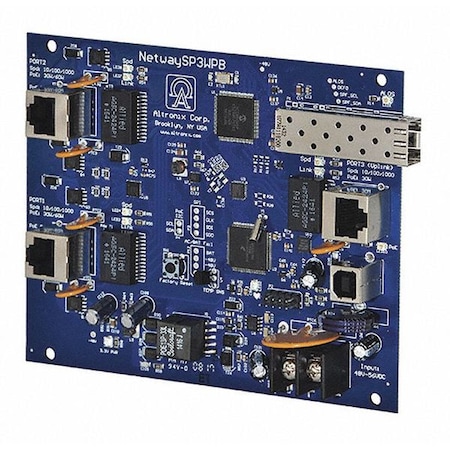Altronix PoE Switch, Camera Inputs 3, Load 120W NetWaySP3B