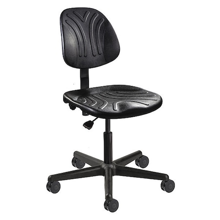 Bevco Polyurethane Drafting Chair, 15" to 20", No Arms, Black 7000D-3750S/5