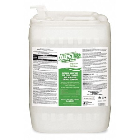 Alpet Cleaner, Disinfectant and Sanitizer, 5 gal. Pail, Alcohol SS10031