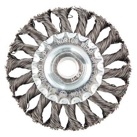 Zoro Select Wire Wheel Brush, Arbor Hole Mount 66252839106