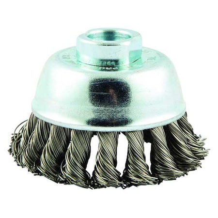 Zoro Select Knot Wire Cup Brush, Threaded Arbor Moun 66252839127