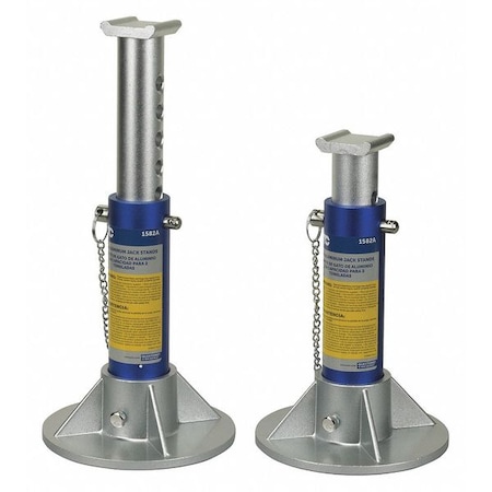 Otc Jack Stands, 2 tons Cap., Saddle 2", PR 1582A