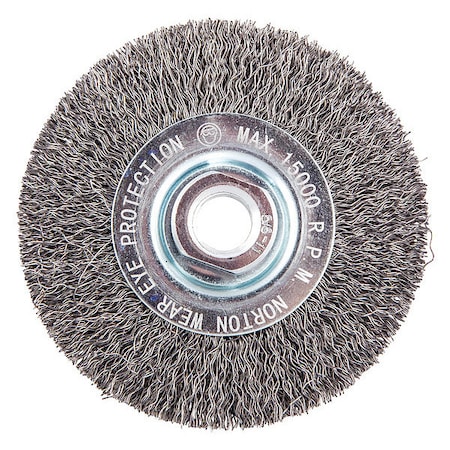 Zoro Select Wire Wheel Brush, Arbor Hole Mount 66252839001