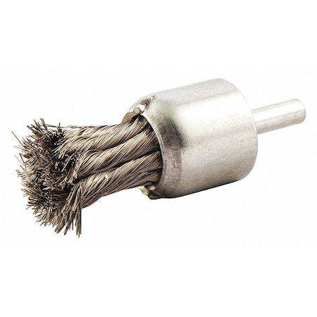 Zoro Select Knot Wire End Brush, Shank Size 1/4" 66252838885