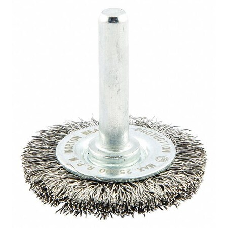 Weiler 93491 Crimped Wire Wheel Brush, 7 Inch Arbor - Made In USA
