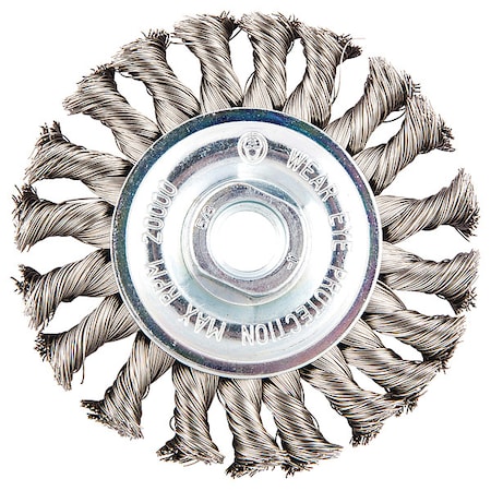 Norton Abrasives Wire Wheel Brush, Arbor Hole Mount 66252839020 | Zoro