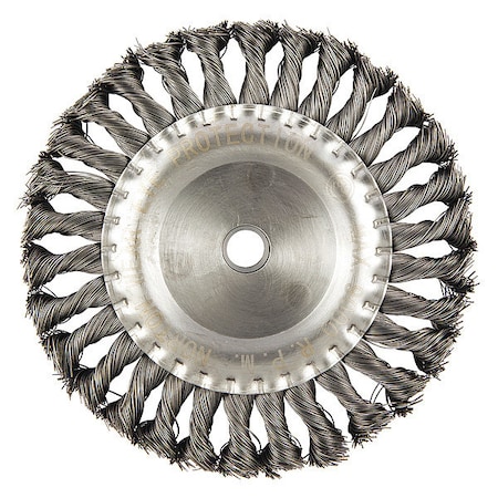 Zoro Select Wire Wheel Brush, Arbor Hole Mount 66252839014
