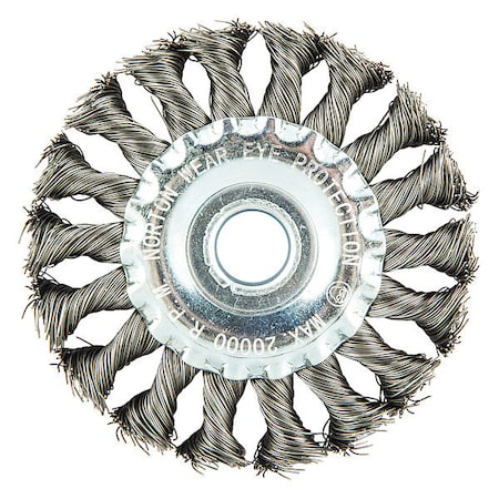 Zoro Select Wire Wheel Brush, Arbor Hole Mount 66252839011