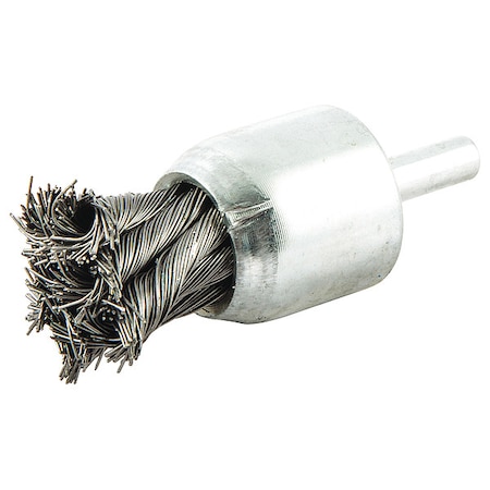 Zoro Select Knot Wire End Brush, Shank Size 1/4" 66252838882