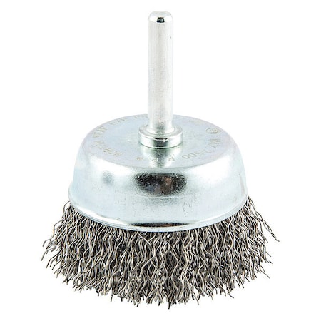 Zoro Select Crimped Wire Cup Brush, Shank Mount 66252838860