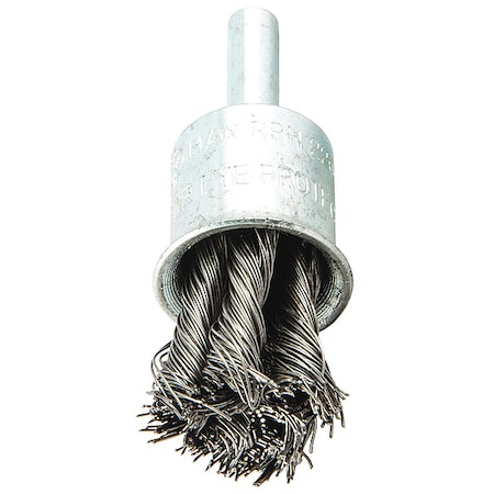 Zoro Select Knot Wire End Brush, Shank Size 1/4" 66252838879