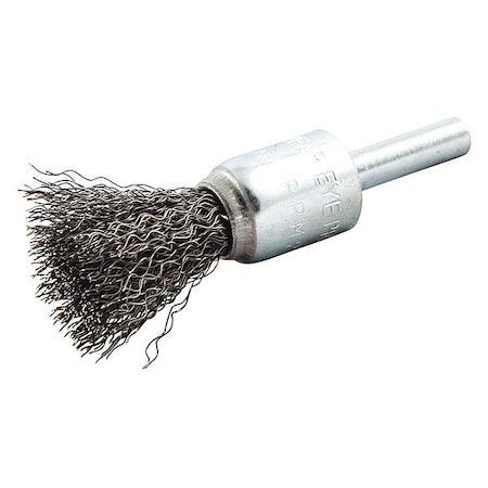 Zoro Select Crimped Wire End Brush, Shank Size 1/4" 66252838889