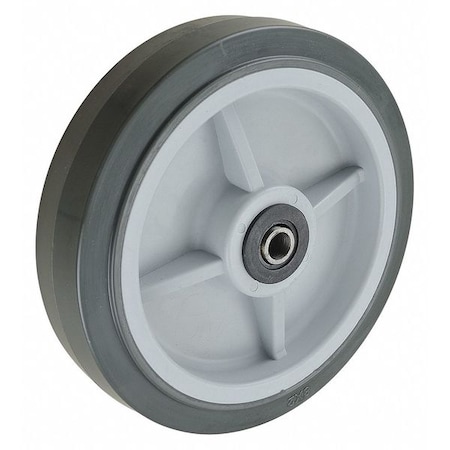 ZORO SELECT Caster Wheel, 900 lb., 8" Wheel Dia., PU 416P25