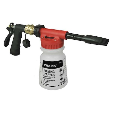 Chapin 1/4 gal Hose End Sprayer, Poly, Not Applicable L Hose, 3 in L Wand, Foaming Nozzle Spray Pattern G5502