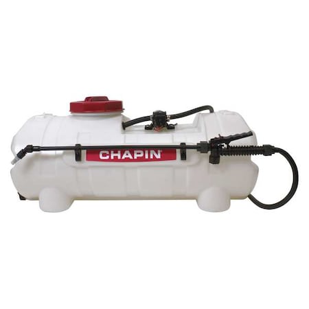 Chapin 15 gal Spot Sprayer, Polyethylene, 15 ft L Hose, 18 in L Wand, Shower Nozzle Spray Pattern 97200B