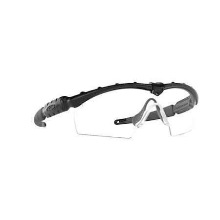 Oakley M Frame 2.0, Safety Glasses, Anti-Fog & Anti-Scratch, Clear Lens, Black Frame, Half-Frame 11-139