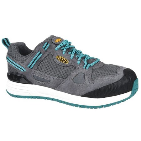 Keen Women's Springfield, Women's 3 in Aluminum Toe Athletic Shoe, Lake Blue/Steel Gray, 6 1/2, M 1018651