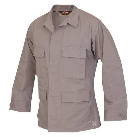 Tru-Spec Military Coat, 65% Polyester/35% Cotton, Button, Gray, R/M 1301