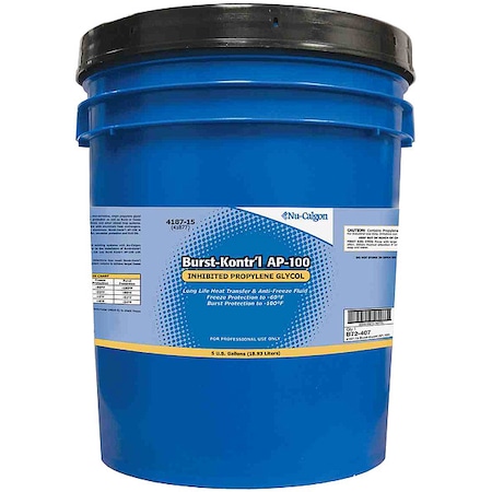 Nu-Calgon Freeze Protectant, Blue, 5 gal, Pail 4187-15